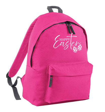 Happy Easter pink children's backpack