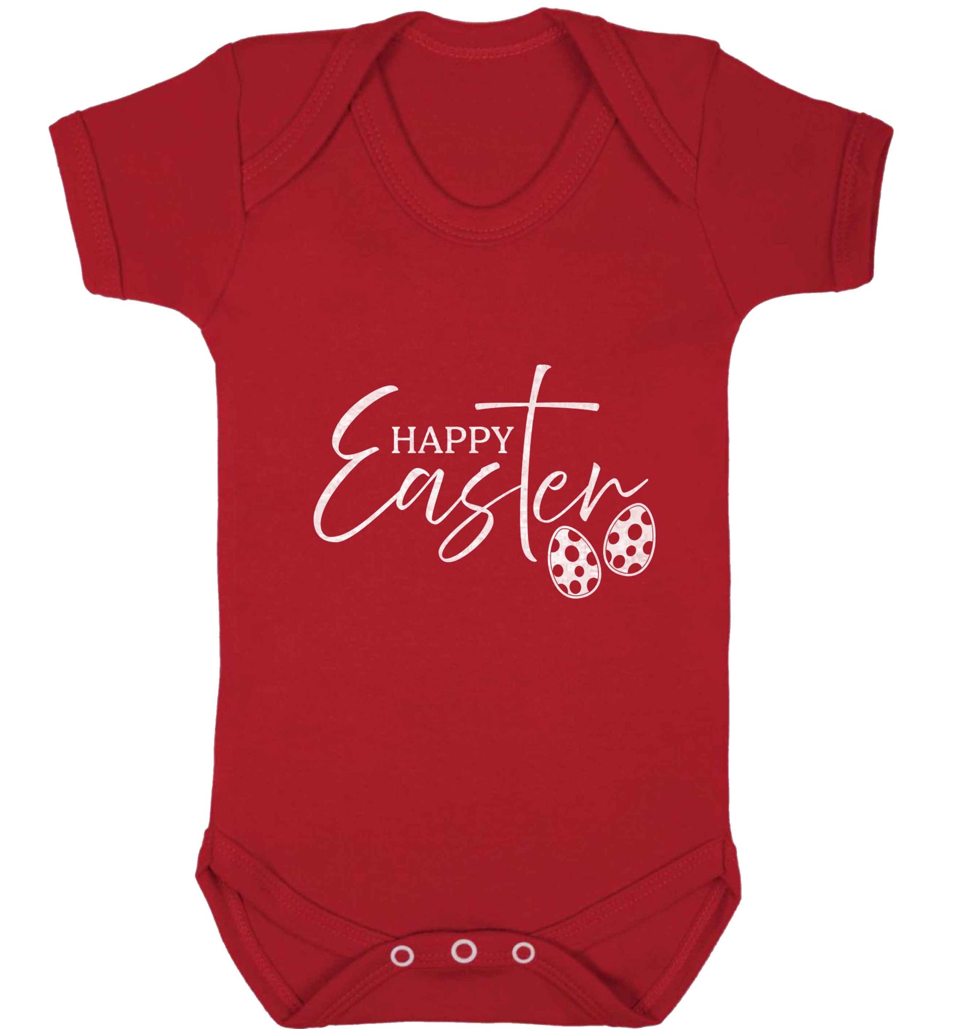 Happy Easter baby vest red 18-24 months