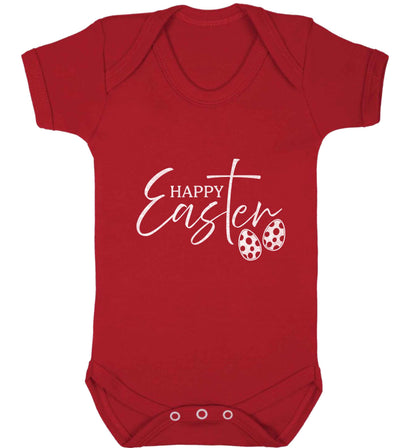 Happy Easter baby vest red 18-24 months