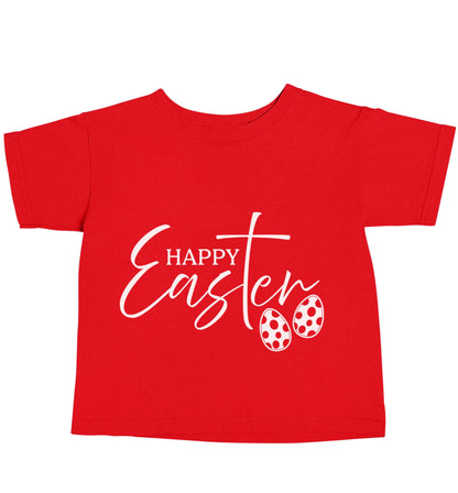 Happy Easter red baby toddler Tshirt 2 Years