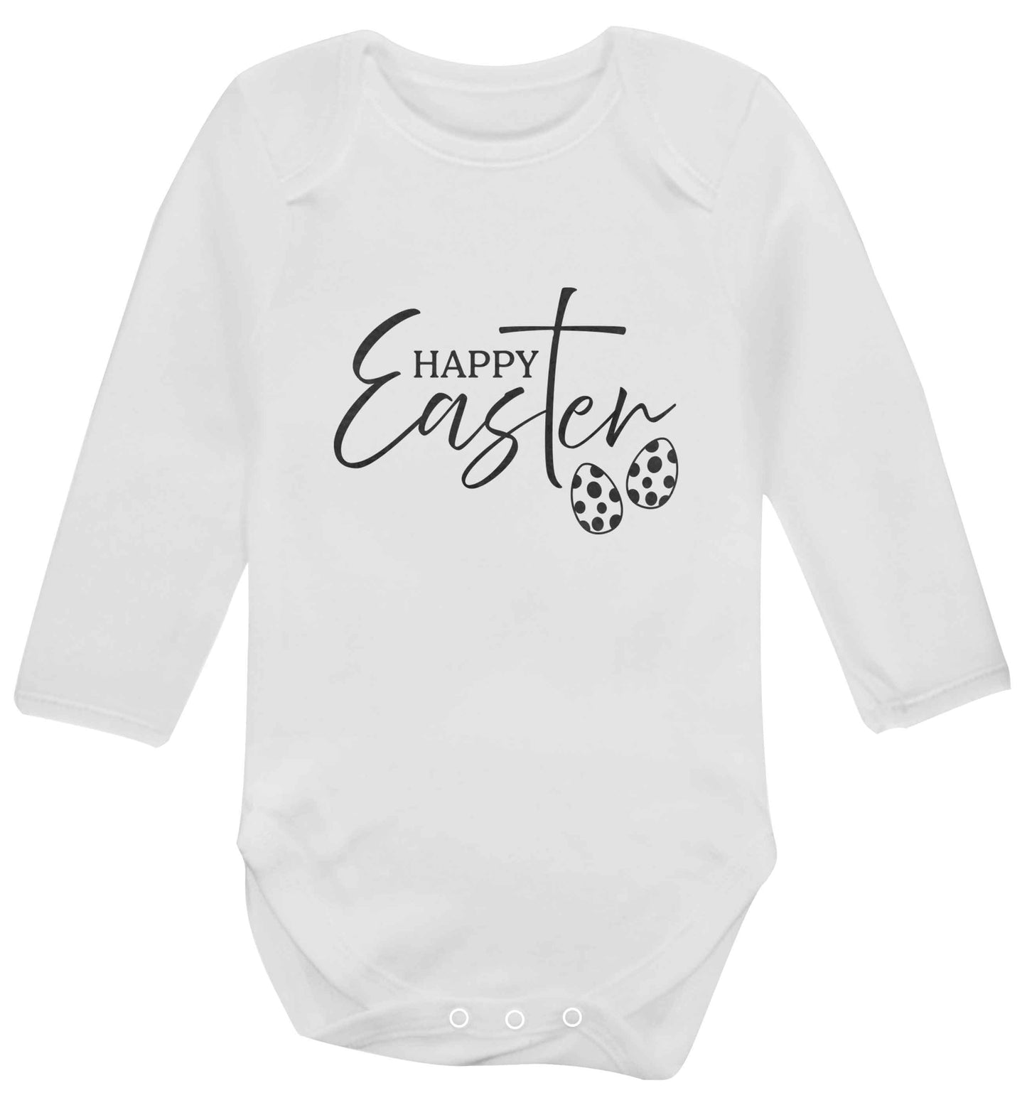 Happy Easter baby vest long sleeved white 6-12 months