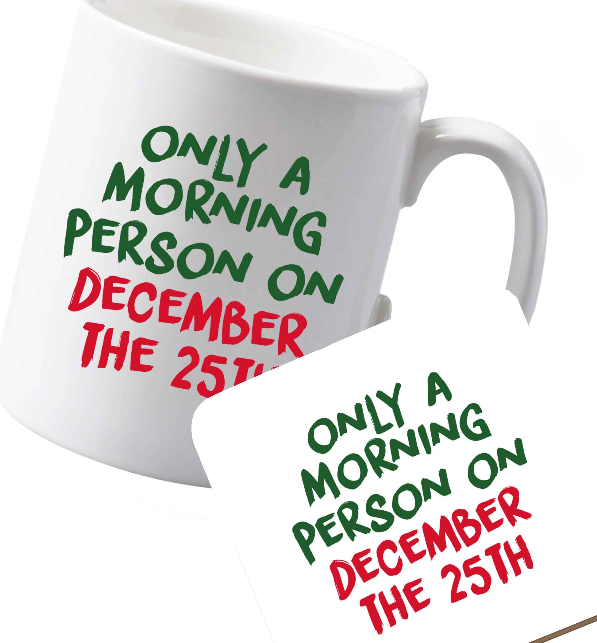 10 oz Ceramic mug and coaster Favourite Type Pan Pancake both sides