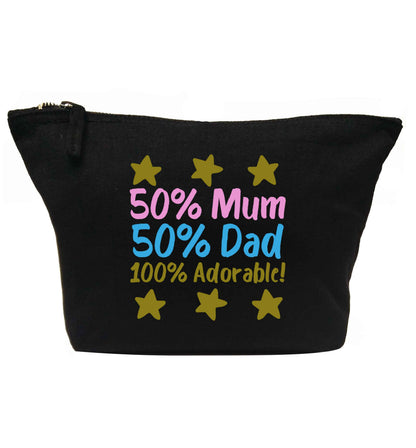 50% mum 50% dad 100% adorable | Makeup / wash bag