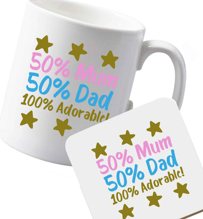 10 oz Ceramic mug and coaster Favourite Type Pan Pancake both sides