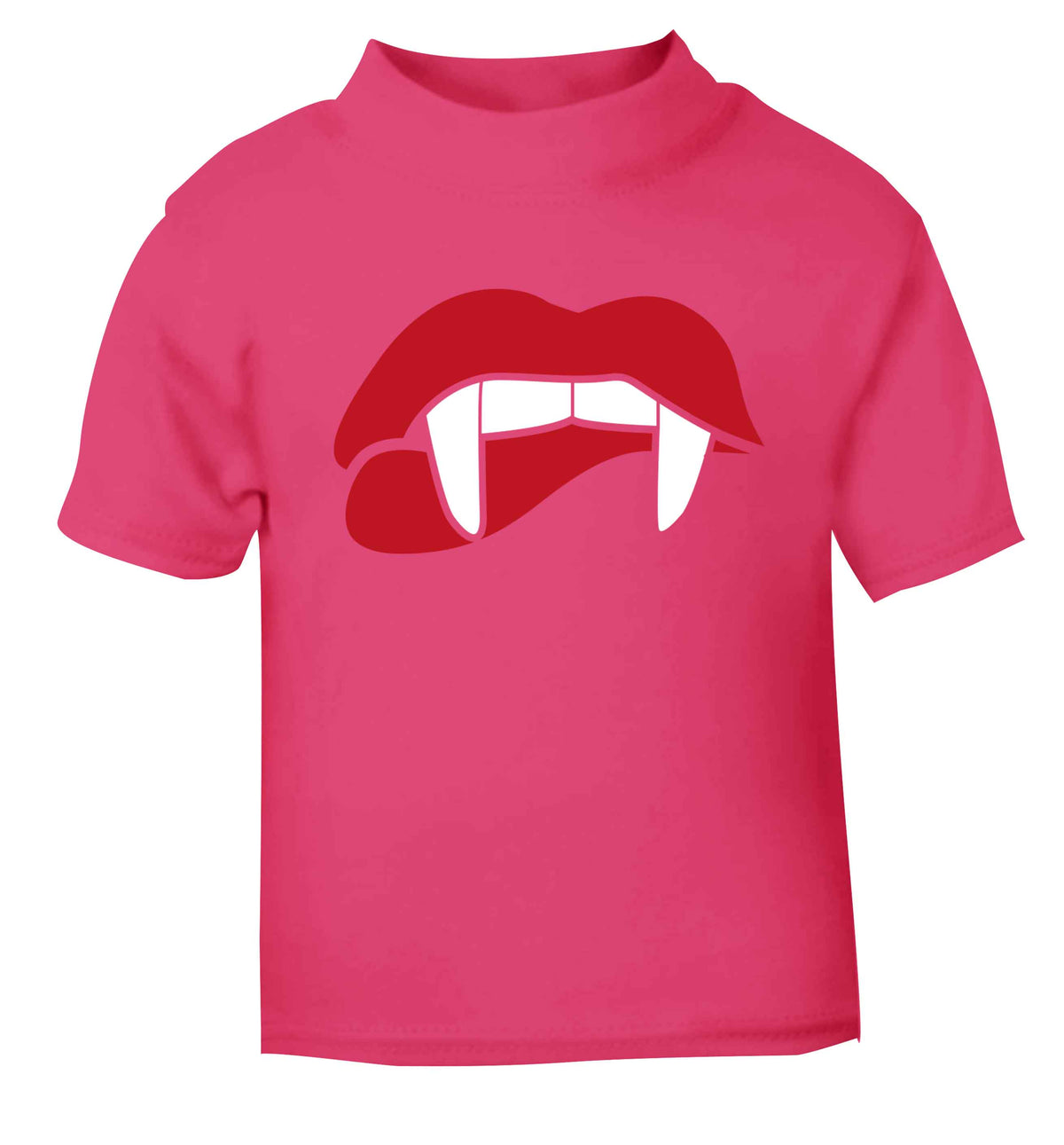Vampire fangs pink baby toddler Tshirt 2 Years