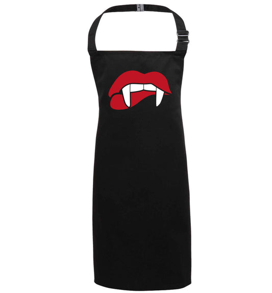 Vampire fangs black apron 7-10 years