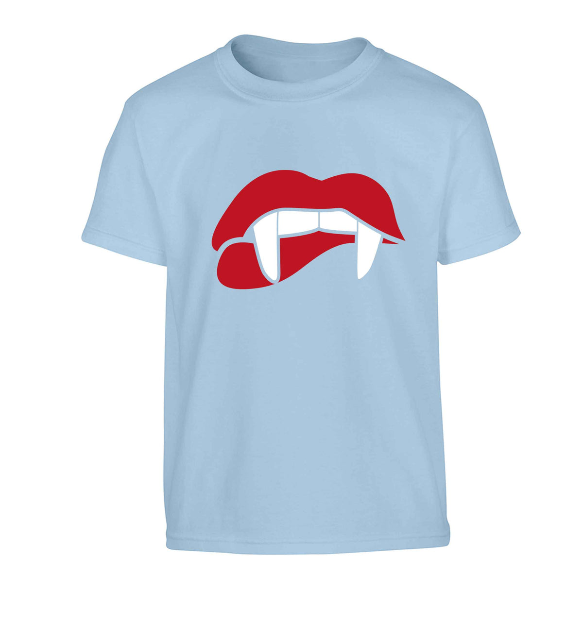 Vampire fangs Children's light blue Tshirt 12-13 Years
