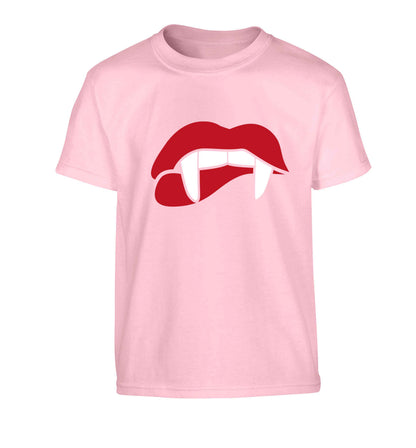 Vampire fangs Children's light pink Tshirt 12-13 Years