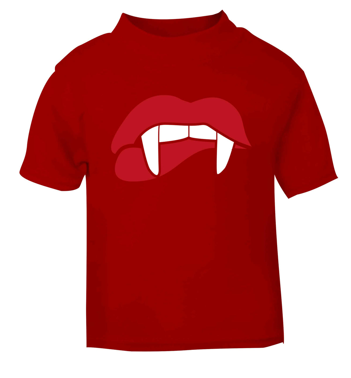 Vampire fangs red baby toddler Tshirt 2 Years