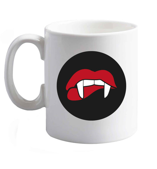 10 oz Favourite Type Pan Pancake ceramic mug right handed