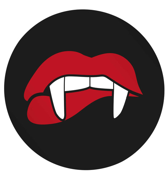 Vampire fangs 24 @ 45mm matt circle stickers