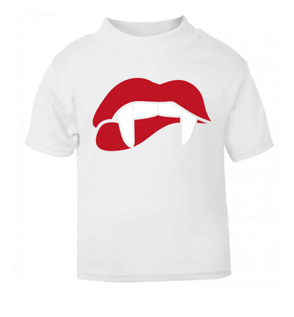 Vampire fangs white baby toddler Tshirt 2 Years
