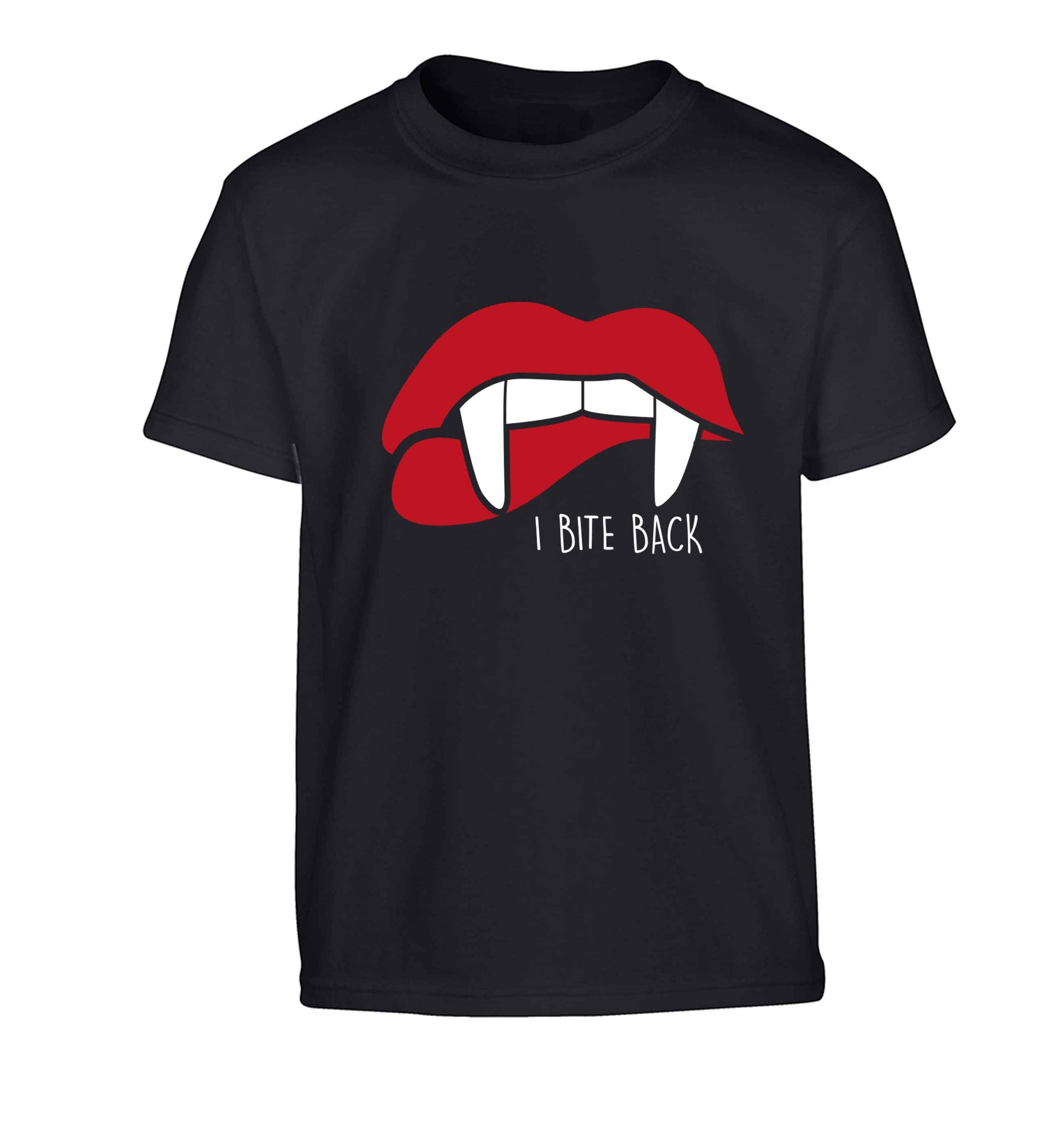 I bite back Children's black Tshirt 12-13 Years