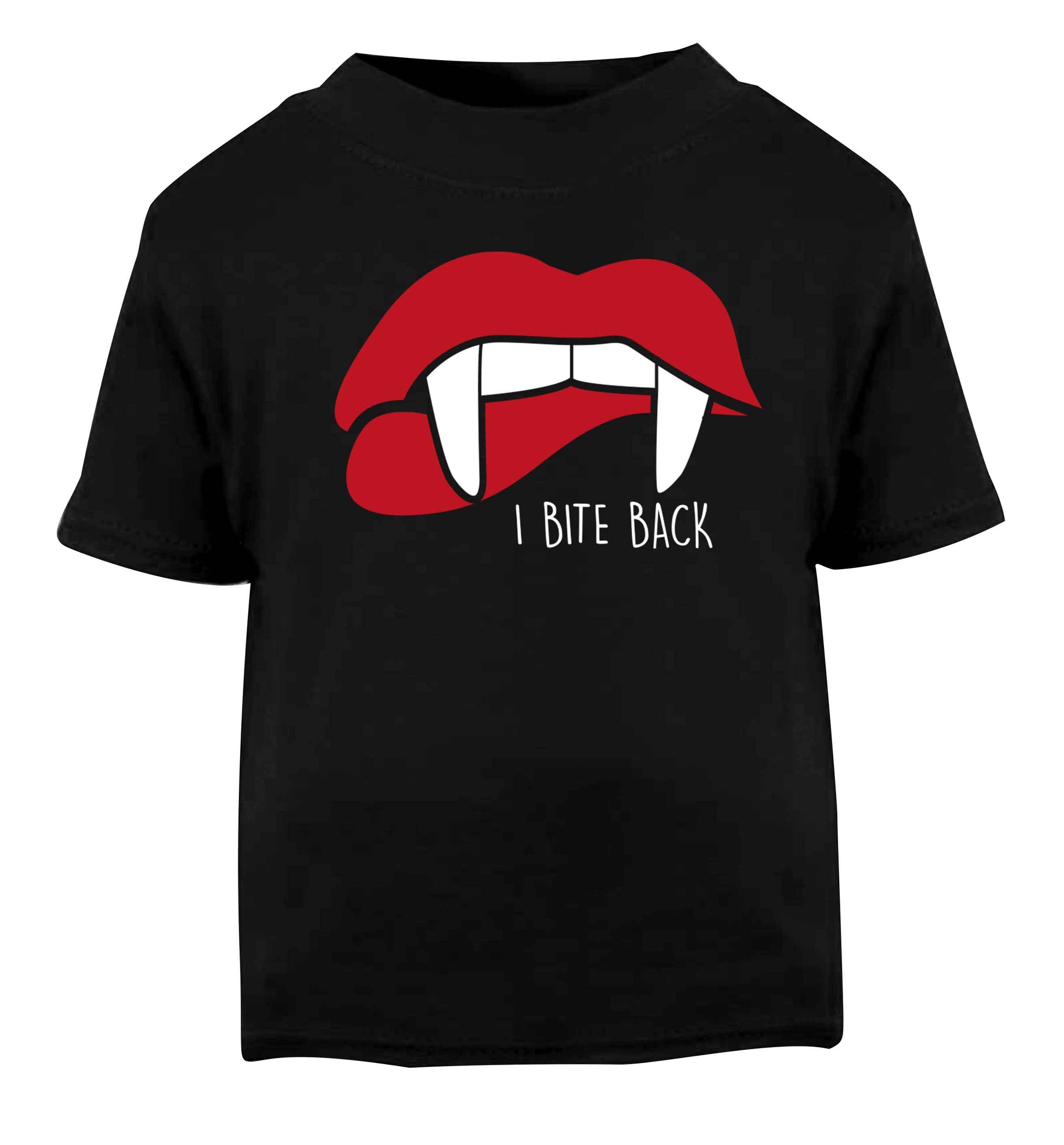 I bite back Black baby toddler Tshirt 2 years