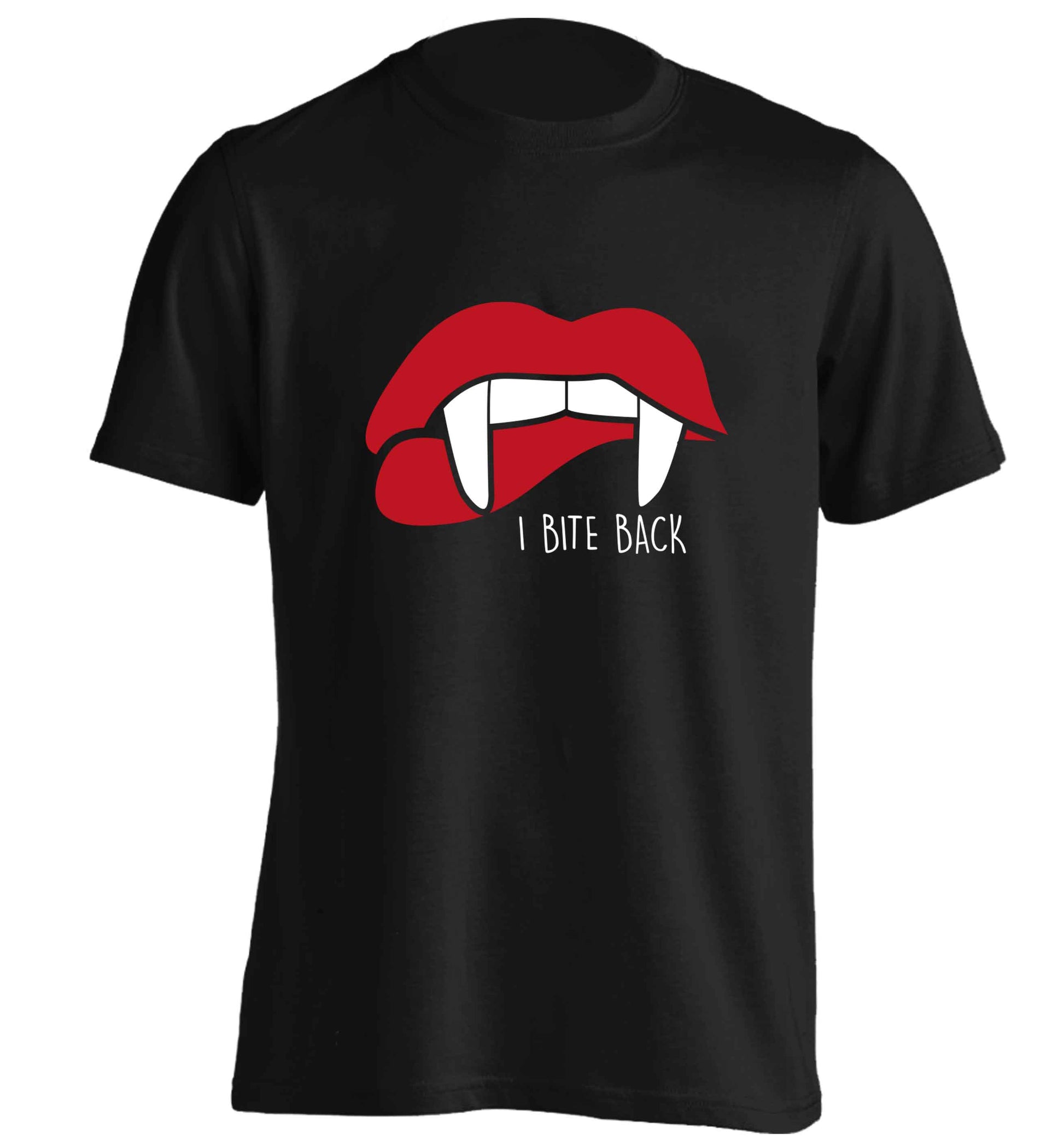 I bite back adults unisex black Tshirt 2XL