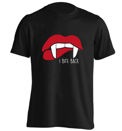 I bite back adults unisex black Tshirt 2XL