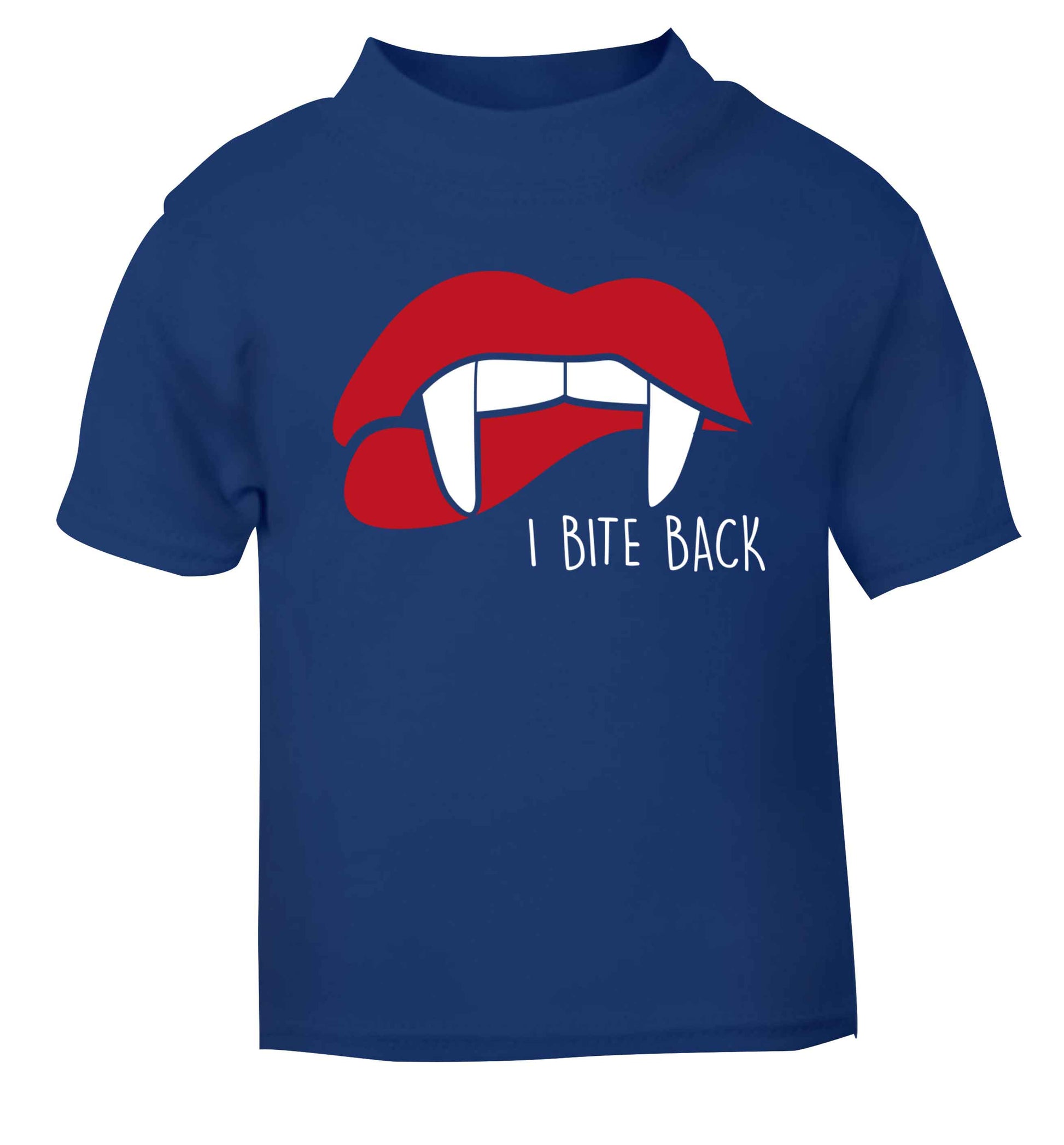 I bite back blue baby toddler Tshirt 2 Years