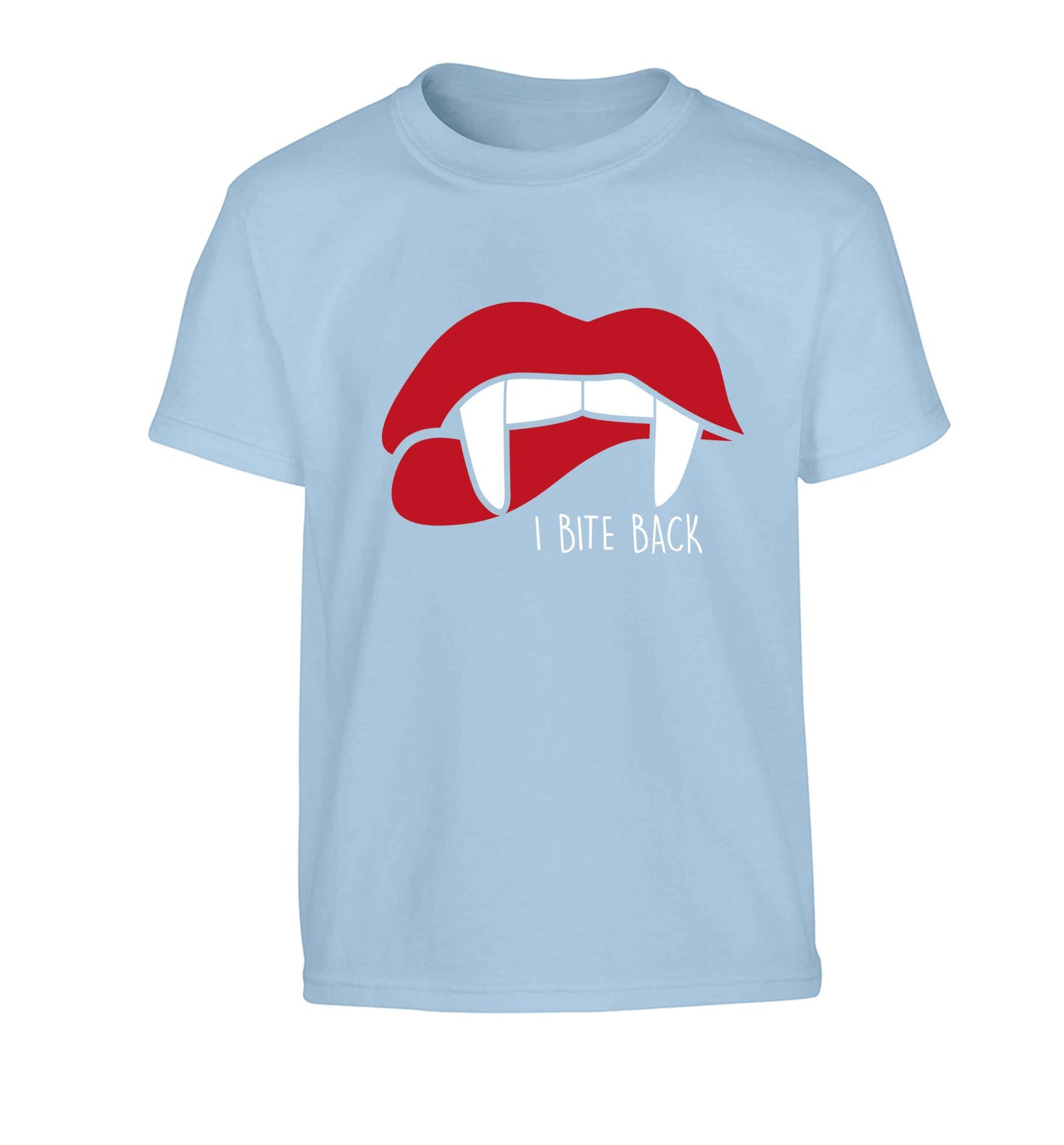I bite back Children's light blue Tshirt 12-13 Years