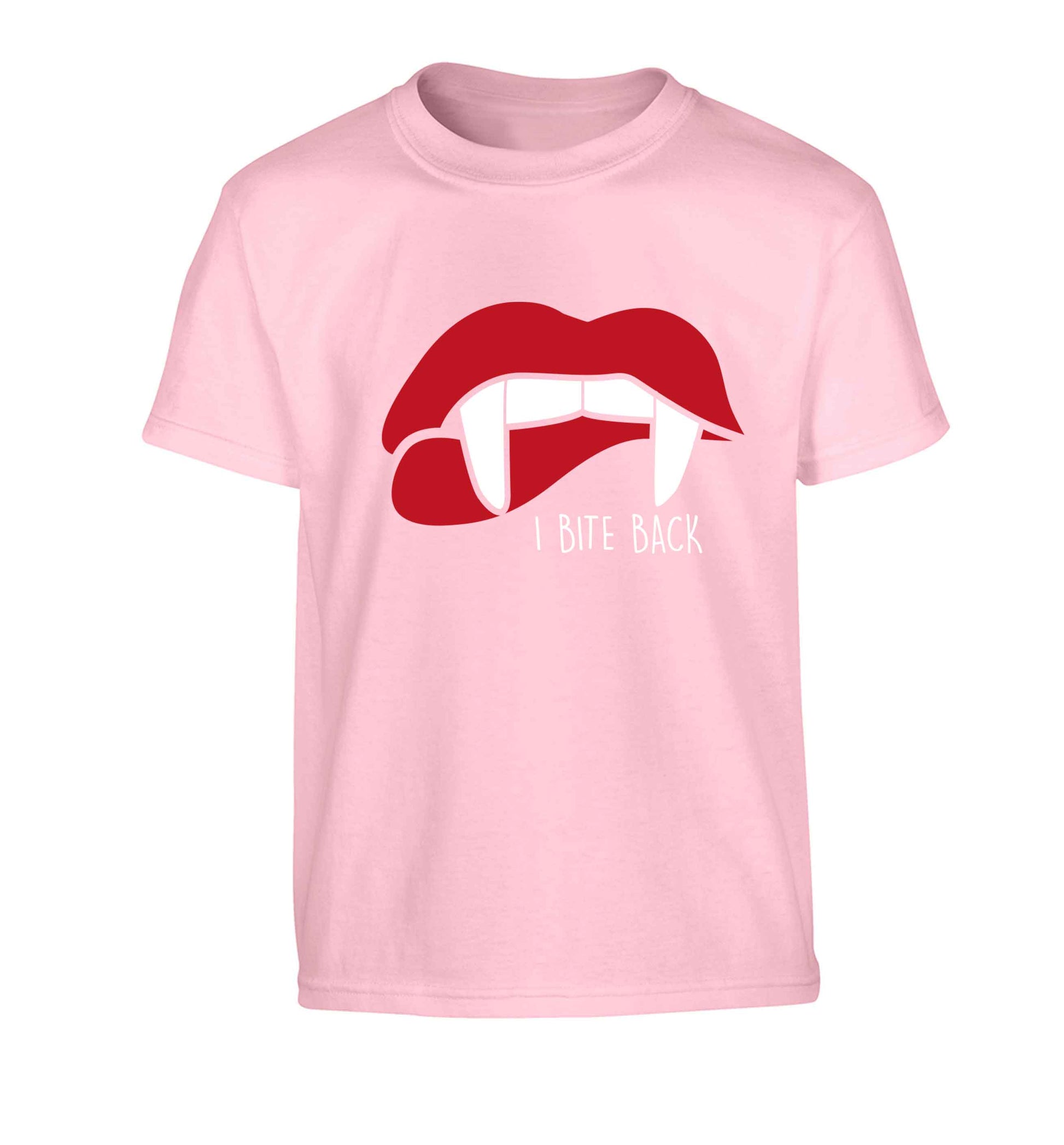 I bite back Children's light pink Tshirt 12-13 Years