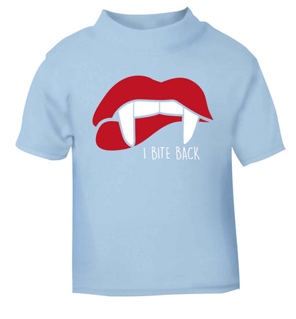 I bite back light blue baby toddler Tshirt 2 Years
