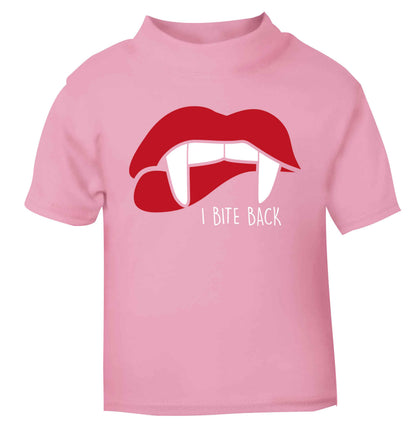 I bite back light pink baby toddler Tshirt 2 Years