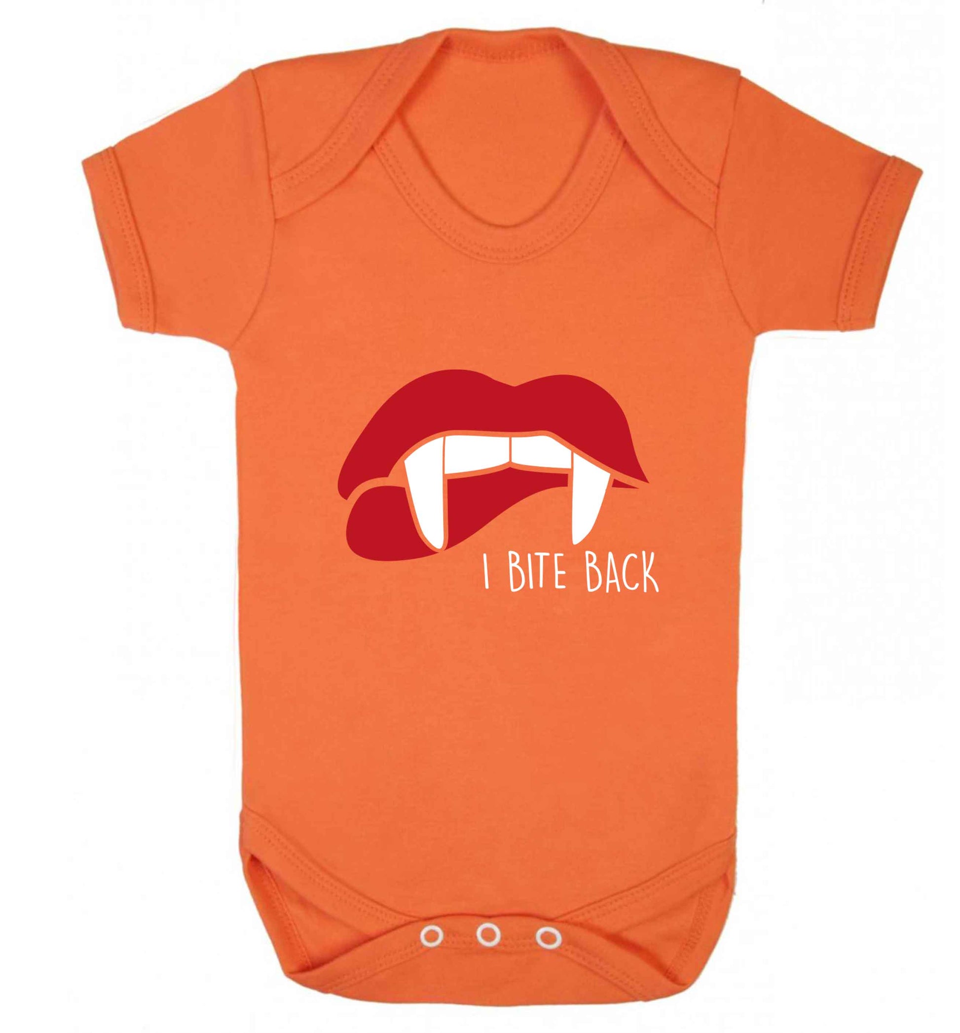 I bite back baby vest orange 18-24 months