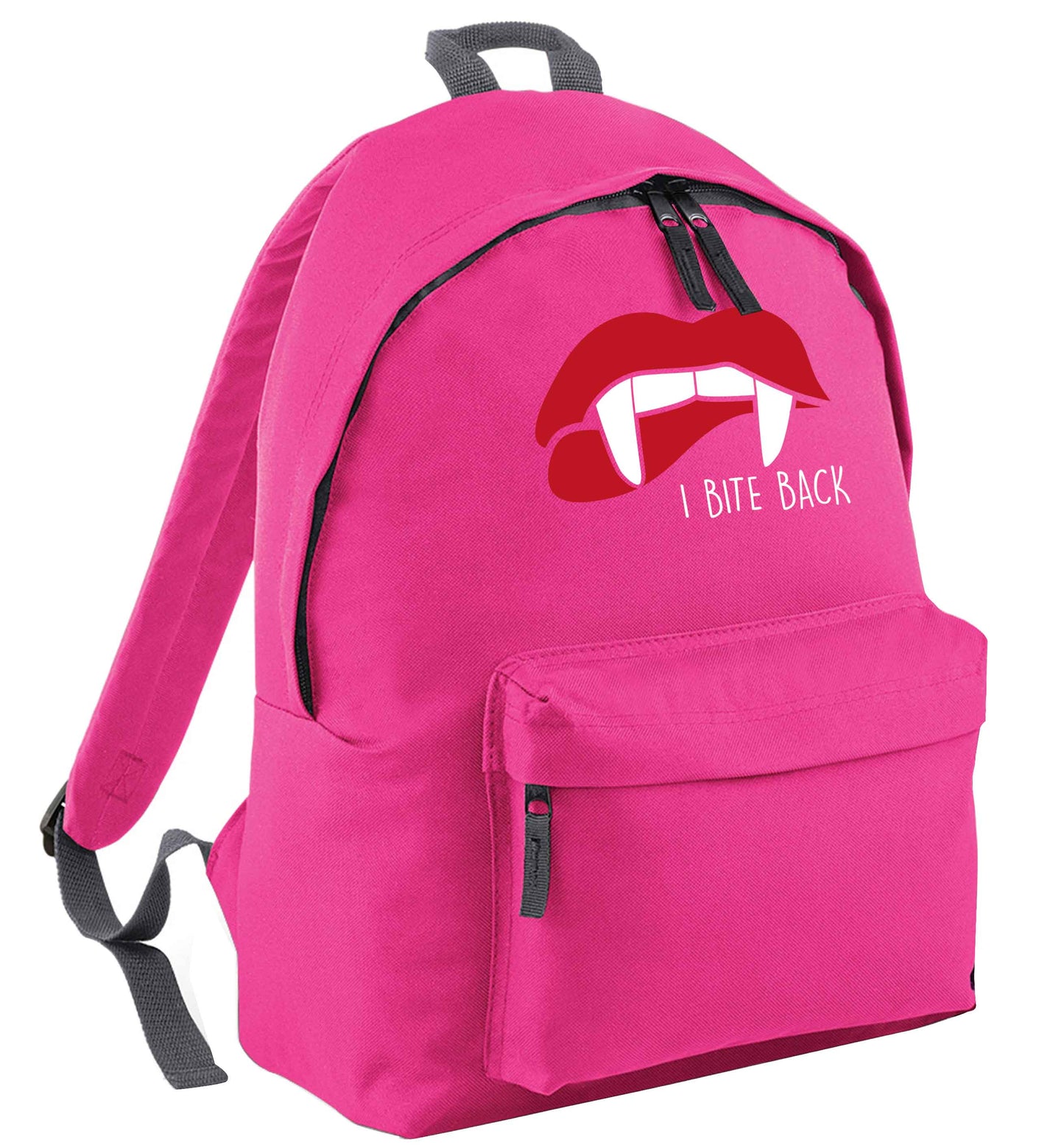 I bite back pink adults backpack