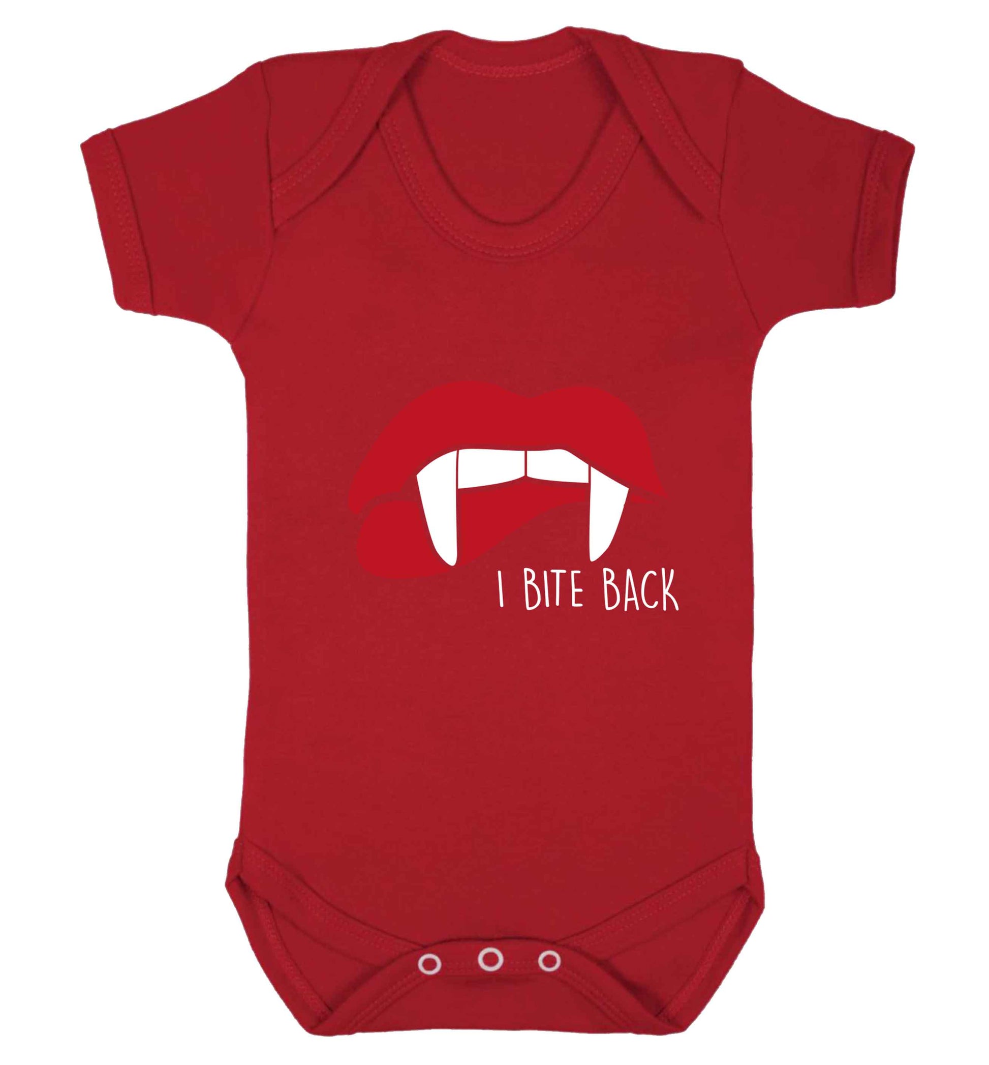 I bite back baby vest red 18-24 months