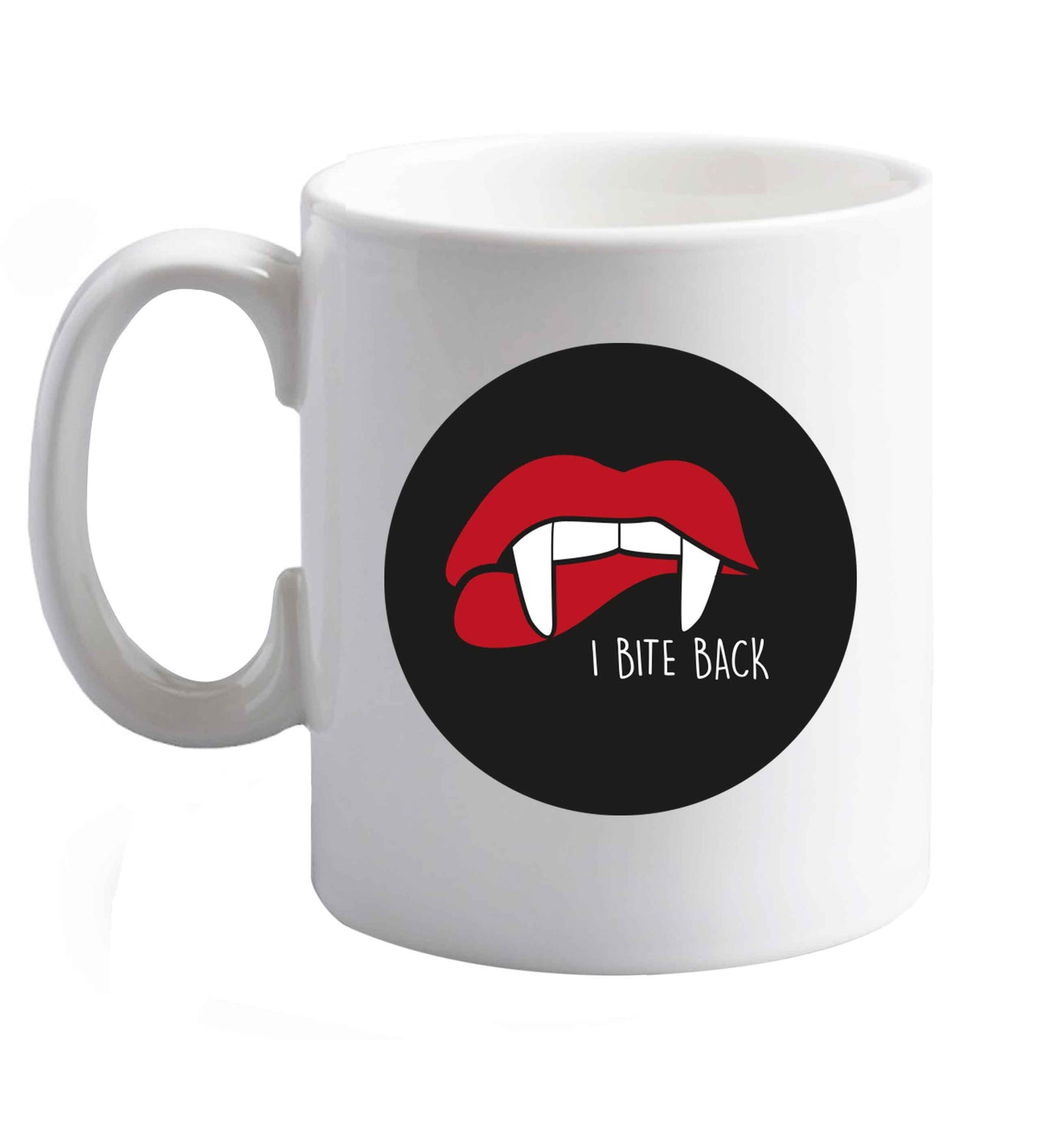 10 oz Favourite Type Pan Pancake ceramic mug right handed
