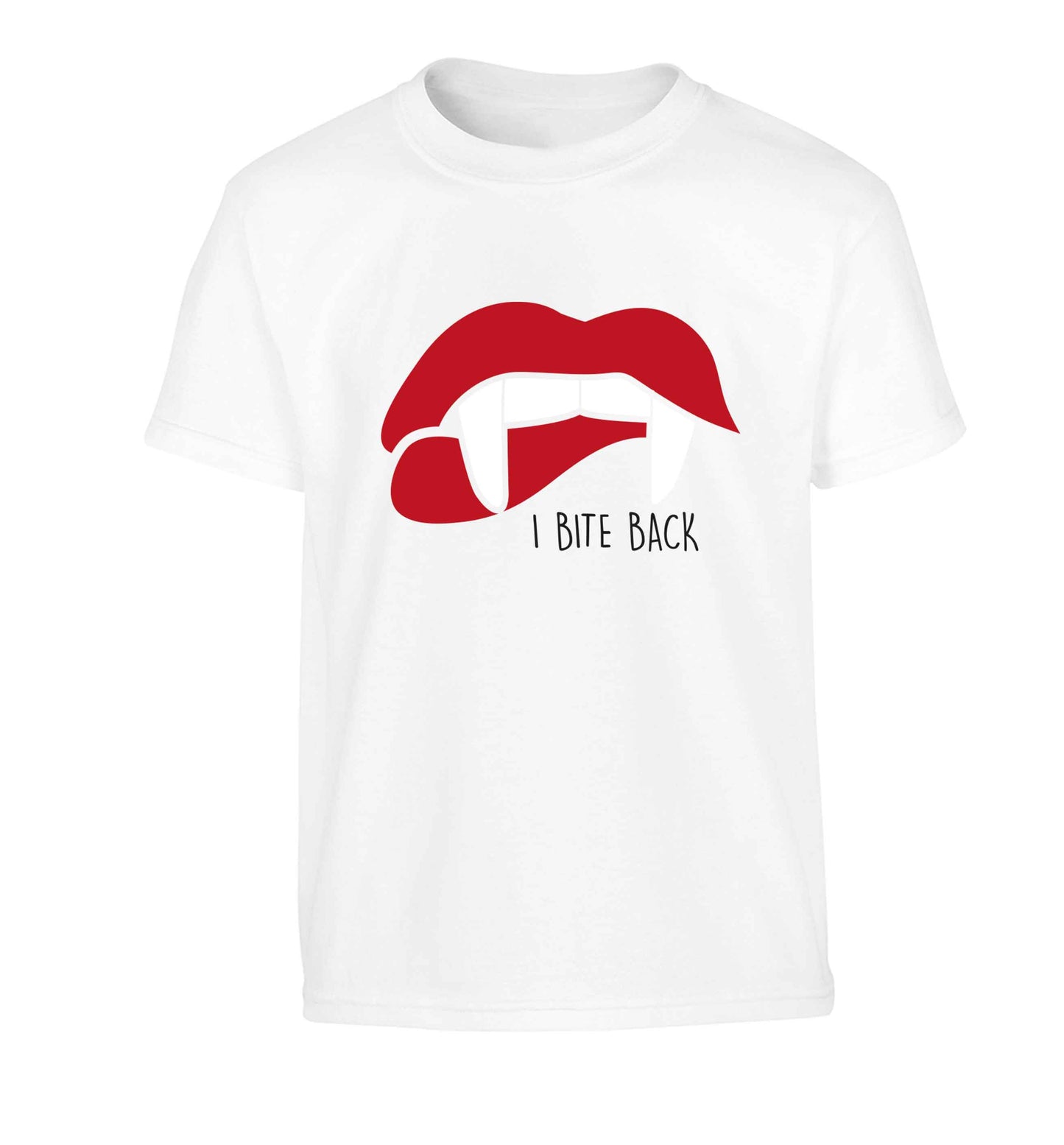 I bite back Children's white Tshirt 12-13 Years