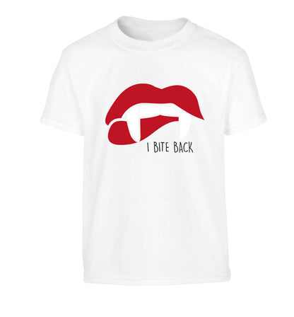 I bite back Children's white Tshirt 12-13 Years