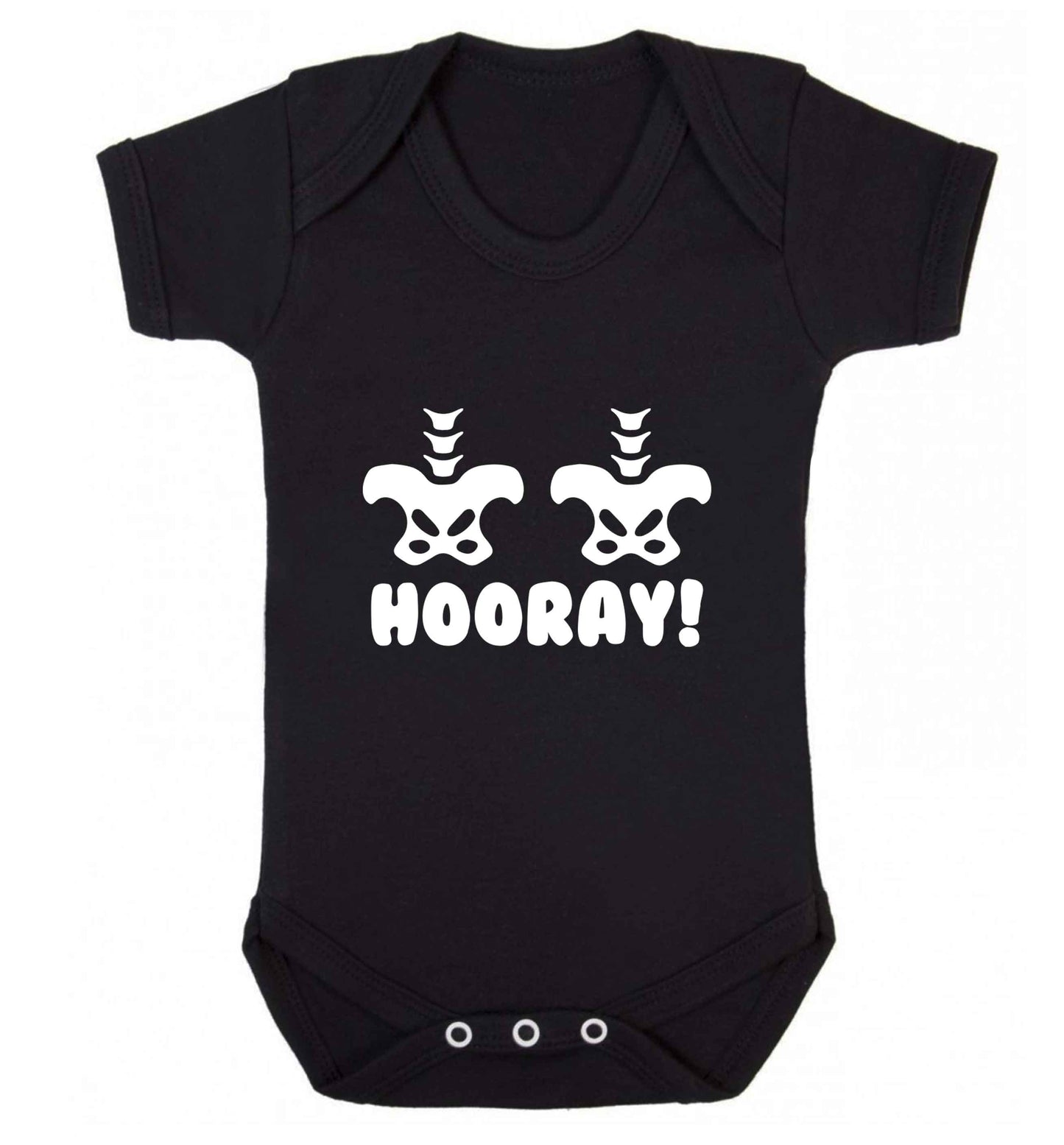 Hip Hip Hooray! baby vest black 18-24 months