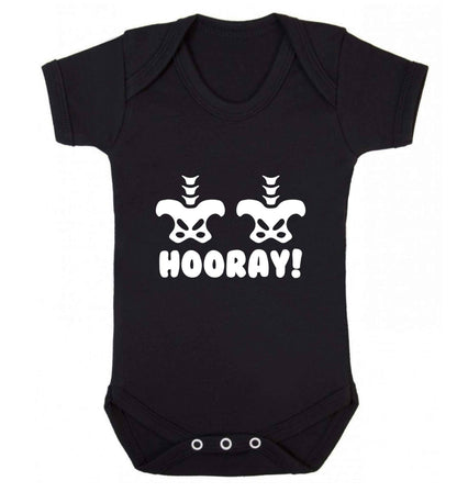 Hip Hip Hooray! baby vest black 18-24 months