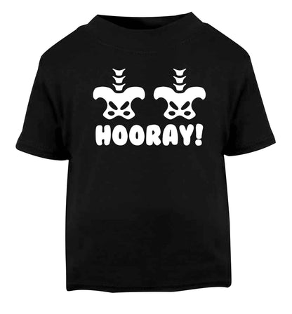 Hip Hip Hooray! Black baby toddler Tshirt 2 years