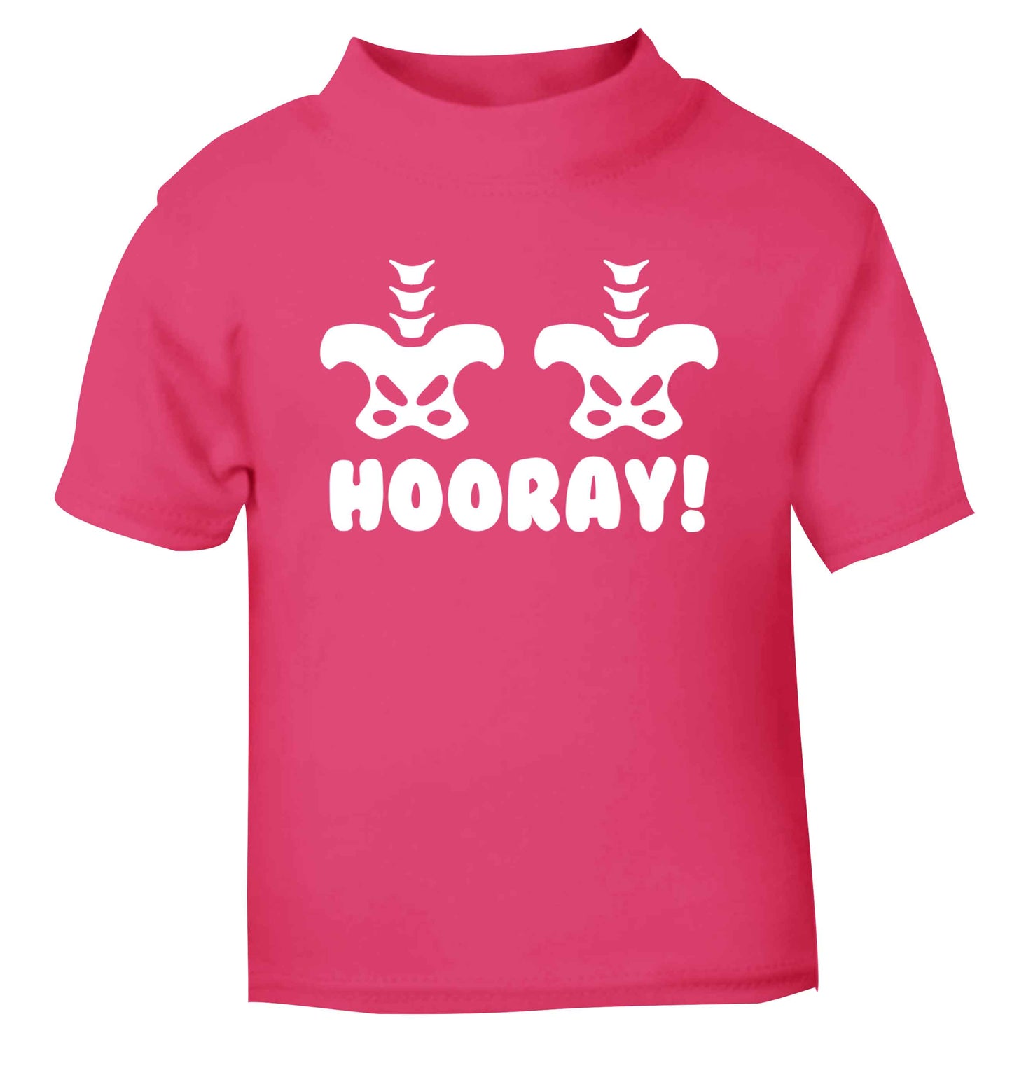 Hip Hip Hooray! pink baby toddler Tshirt 2 Years