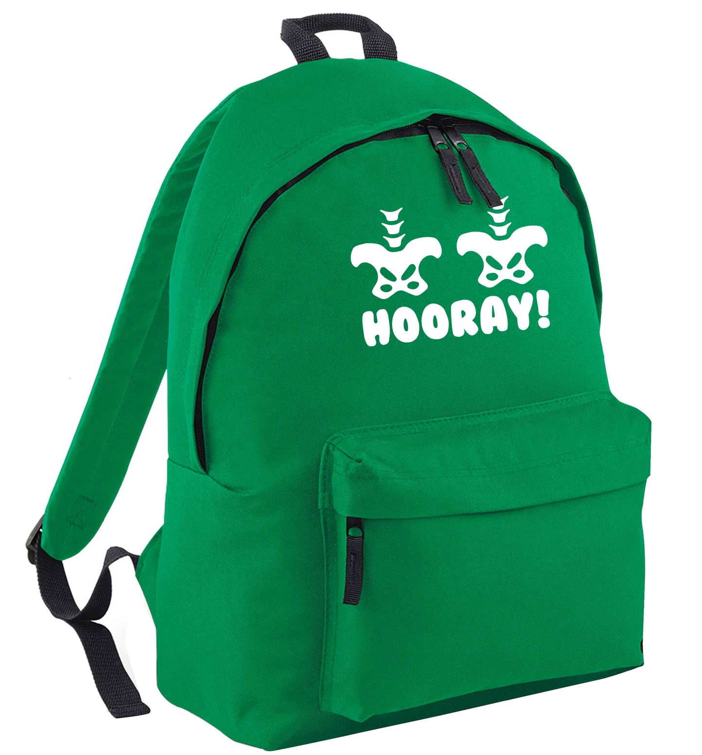 Hip Hip Hooray! green adults backpack