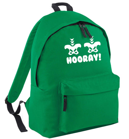 Hip Hip Hooray! green adults backpack