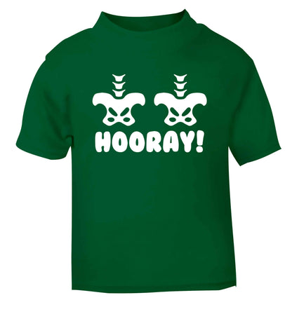 Hip Hip Hooray! green baby toddler Tshirt 2 Years