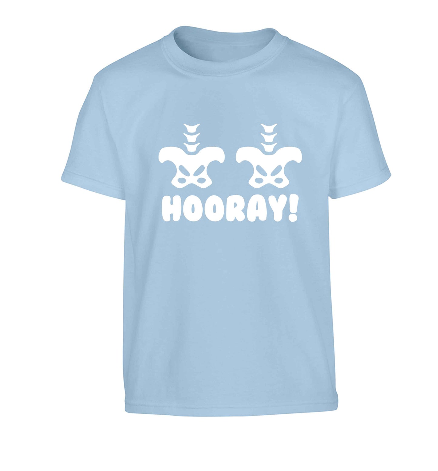Hip Hip Hooray! Children's light blue Tshirt 12-13 Years