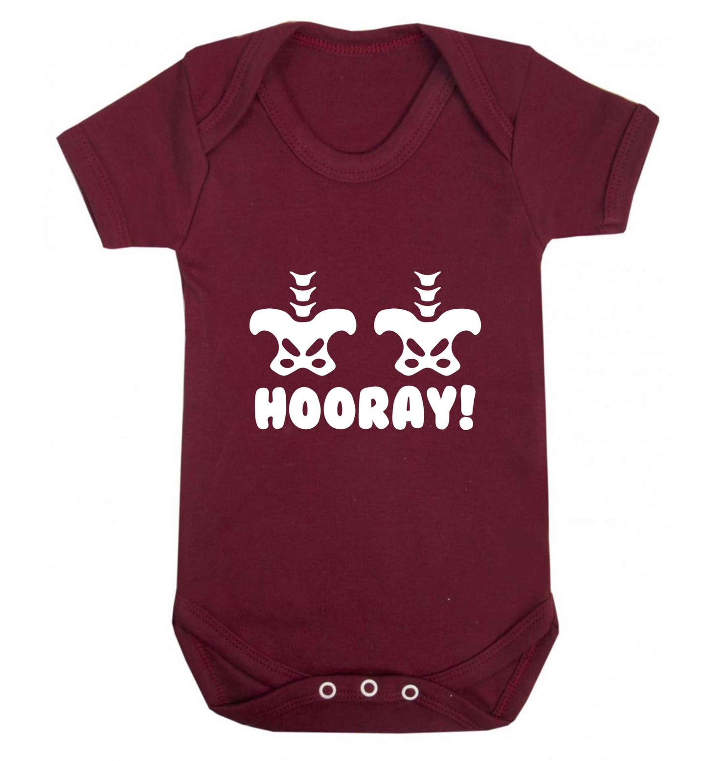 Hip Hip Hooray! baby vest maroon 18-24 months