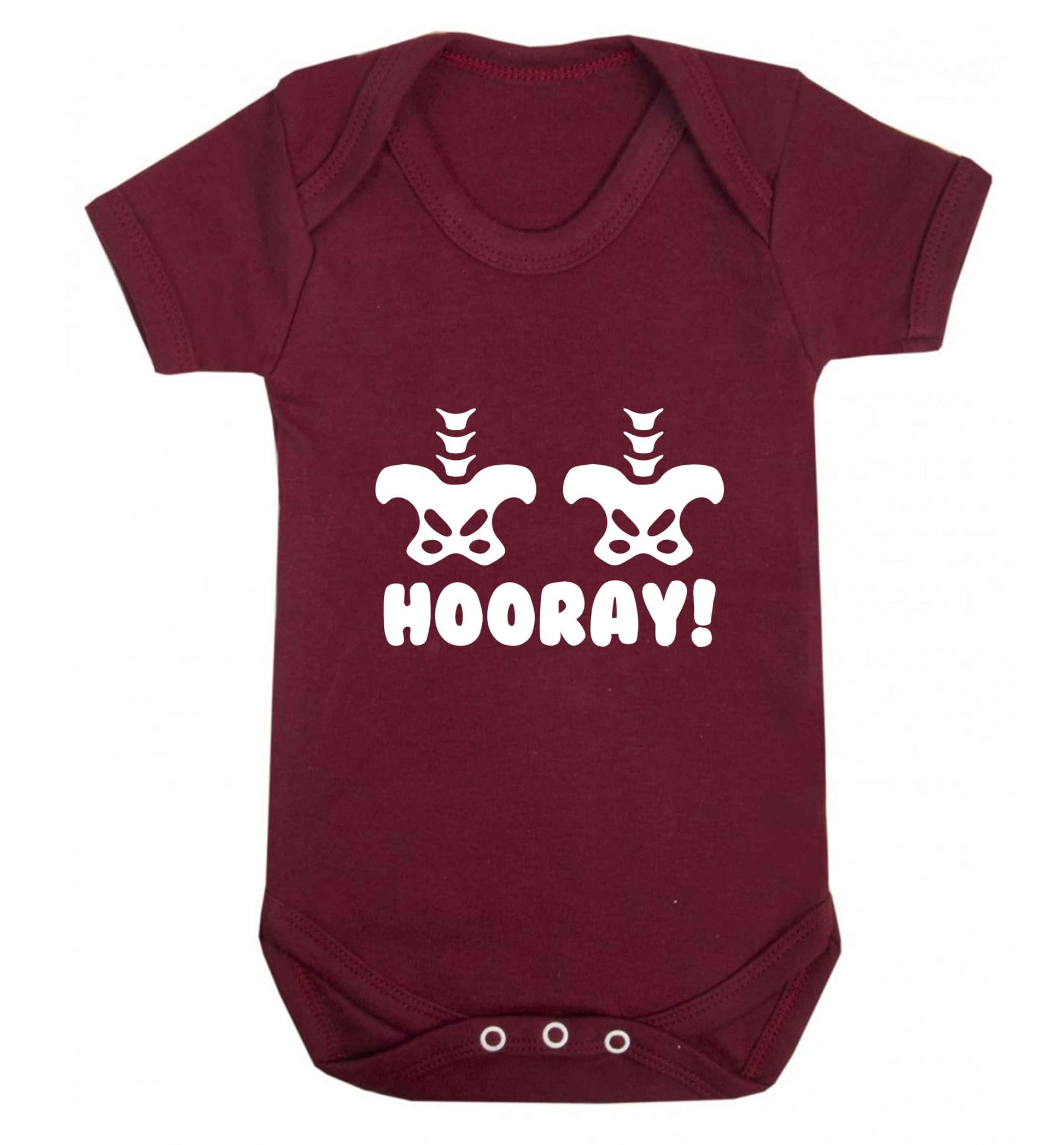 Hip Hip Hooray! baby vest maroon 18-24 months
