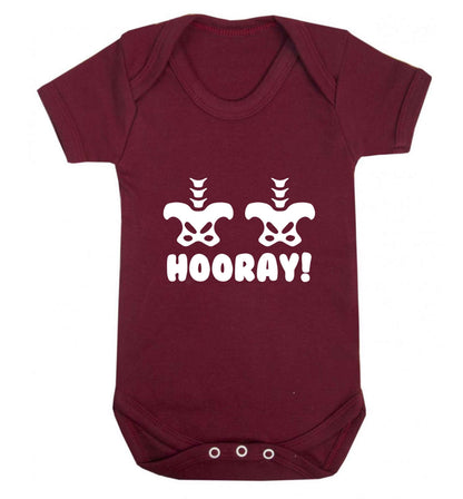 Hip Hip Hooray! baby vest maroon 18-24 months