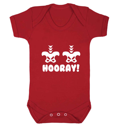 Hip Hip Hooray! baby vest red 18-24 months