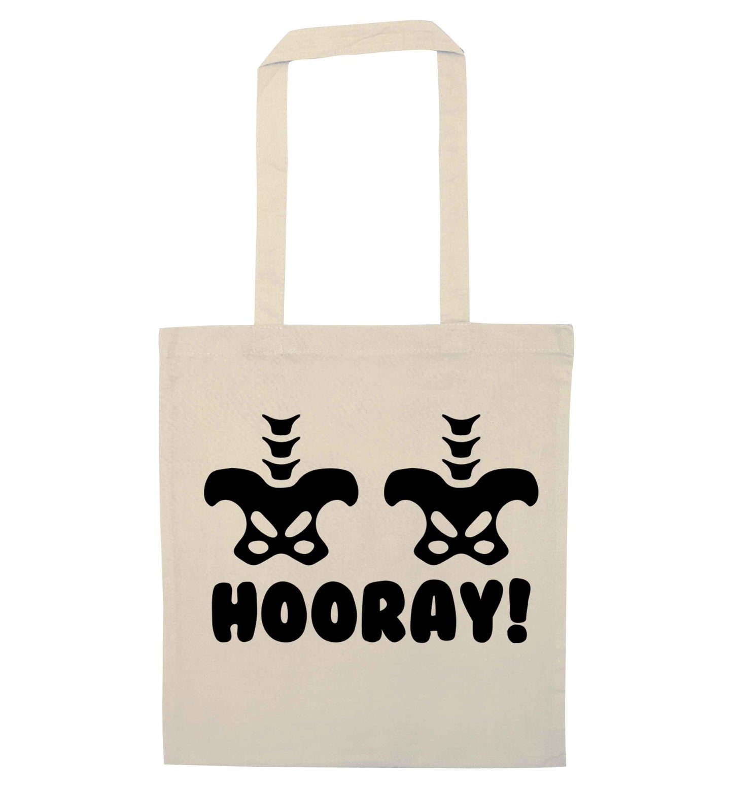 Hip Hip Hooray! natural tote bag