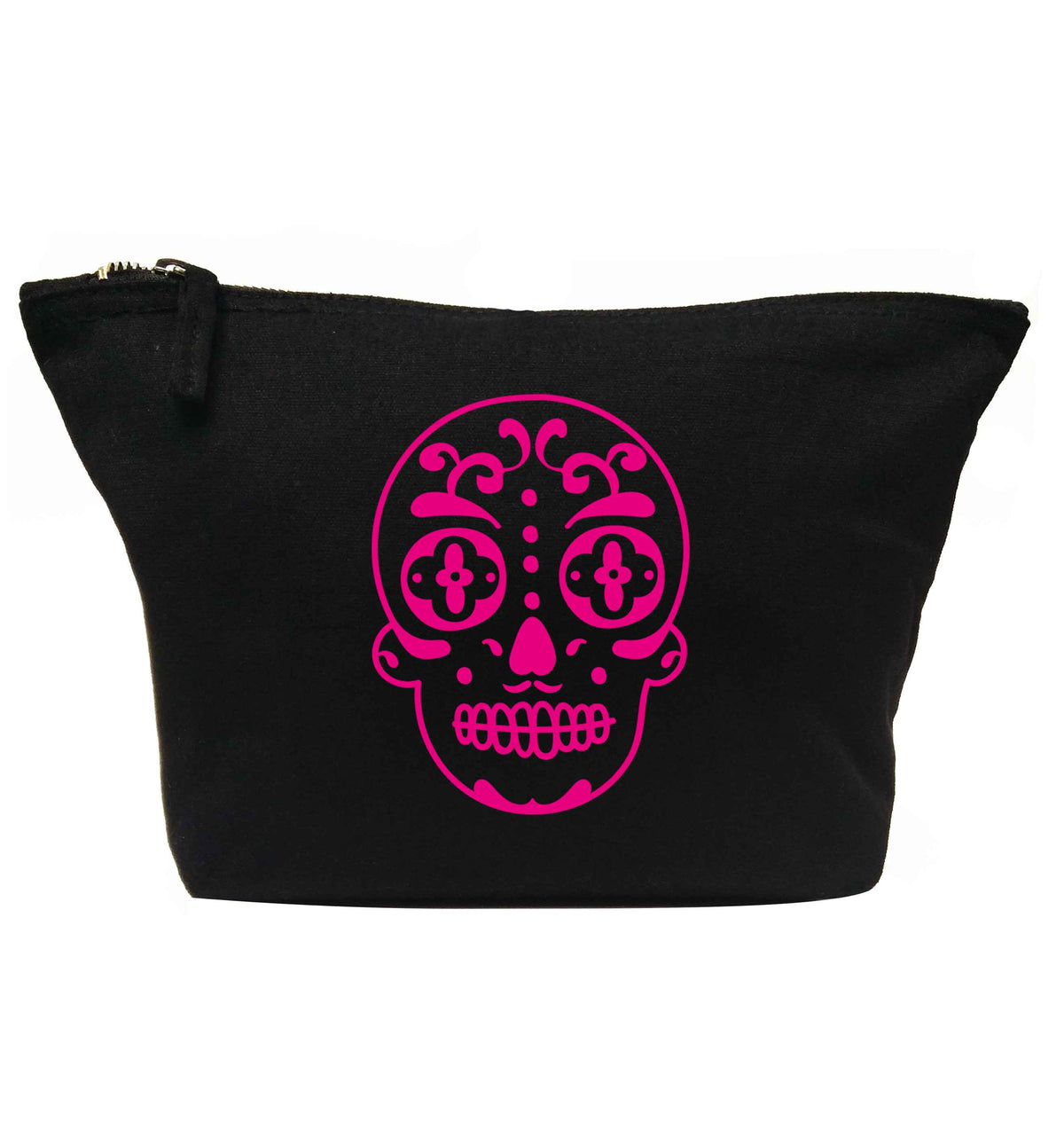 Neon pink sugar skull | Makeup / wash bag