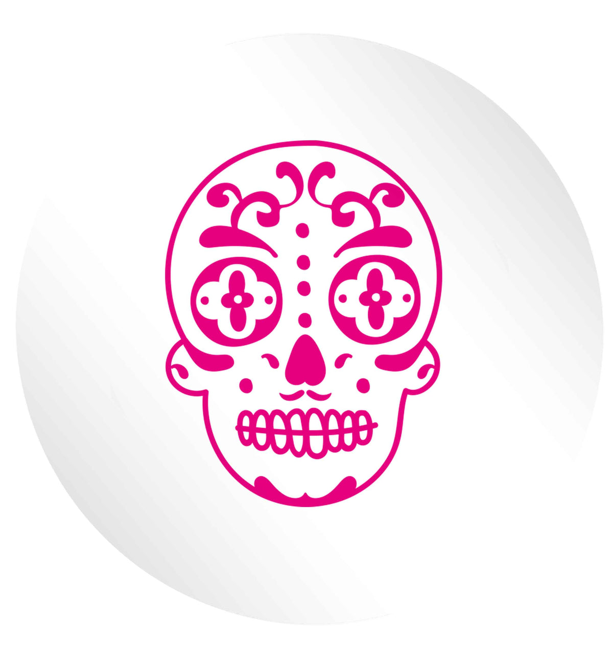 Sugar skull 24 @ 45mm matt circle stickers