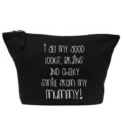I get my good looks, brains and cheeky smile from my mummy | Makeup / wash bag