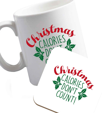 10 oz Favourite Type Pan Pancake ceramic mug and coaster set right handed