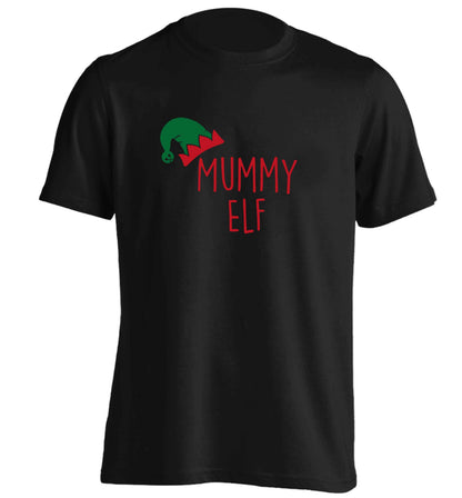 Mummy elf adults unisex black Tshirt 2XL