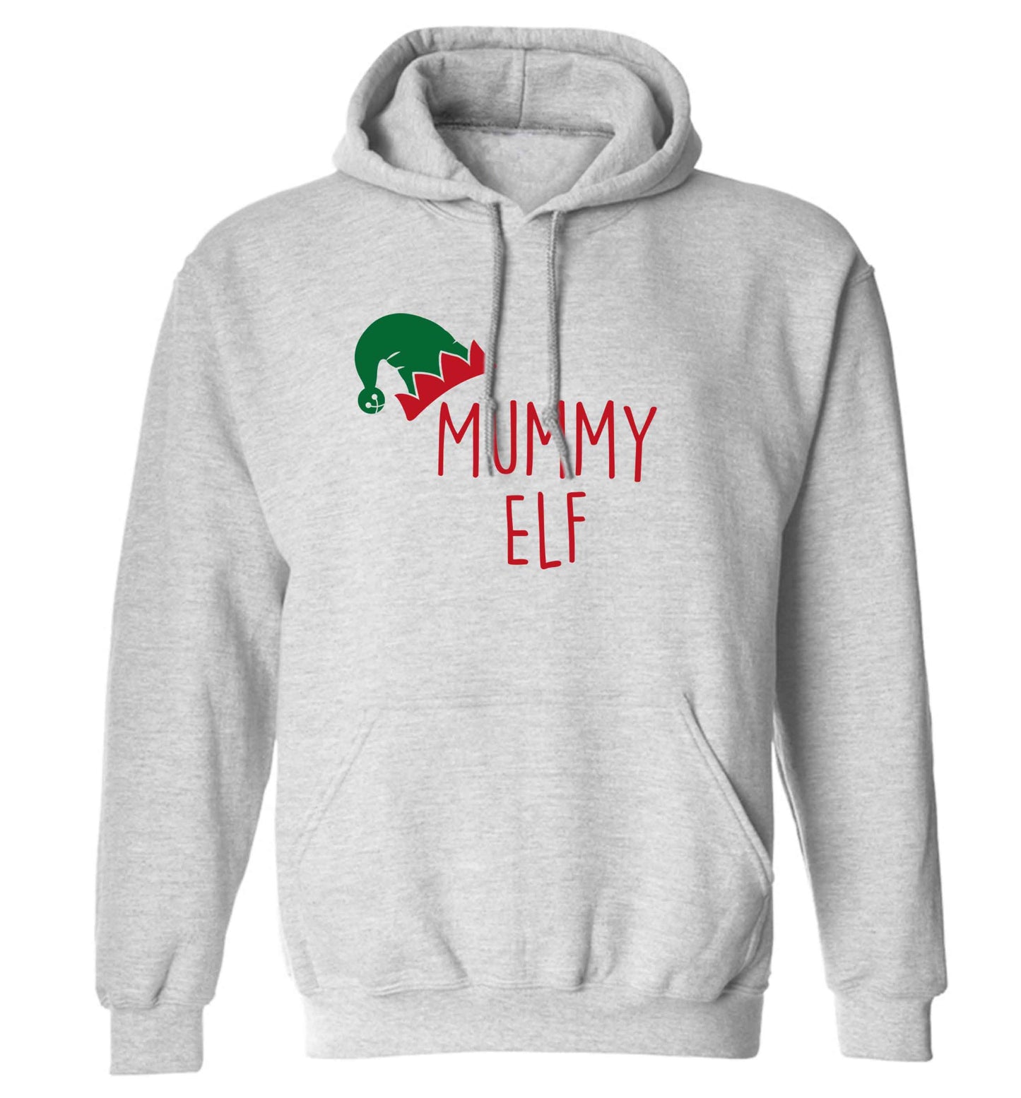 Mummy elf adults unisex grey hoodie 2XL